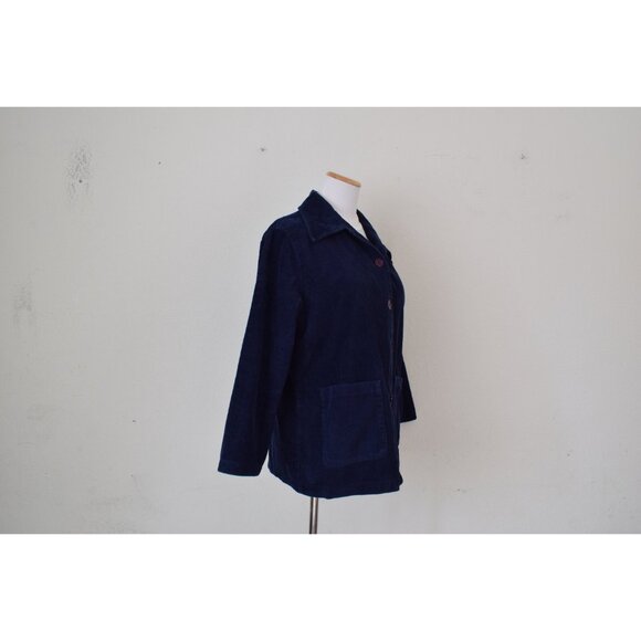 Vintage 80s Laurel California Navy Corduroy Jacket - Picture 5 of 10